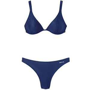 Beco dames bikini badpak navy maat 38