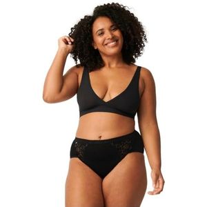Sloggi Chique Midi fleecejack voor dames, 4p, zwart.