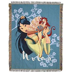 Disney Mulan, geweven deken, traditie, 122 x 152 cm, meerkleurig