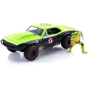 Teenage Mutant Ninja Turtles 1/24 Hollywood Rides 1967 Chevrolet Camaro met Raphael figuur
