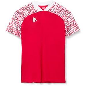 Luanvi Sportief voor heren | model speler in rood | T-shirt van interlock stof - maat: rood, L, Rood