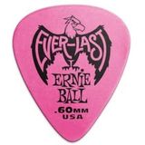 Ernie Ball . 60 mm Pink Everlast Picks 12 stuks