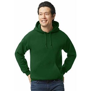 Gildan Fleece hoodie, stijl G18500, multipack uniseks shirts (pak van 1), Bos Groen