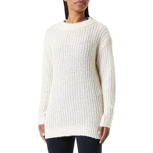 VERO MODA Vmthunder Ga Bf Lange trui met ronde hals, sweatshirt voor dames, Berken/detail: mix