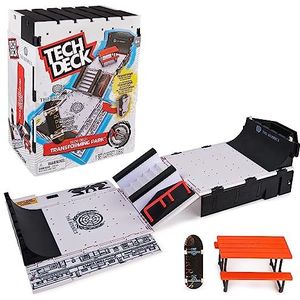 Tech Deck, The Berrics Transforming Park, X-Connect Park Creator, 76 cm brede opvouwbare speelset met etui en speciale vinger, speelgoed voor kinderen vanaf 6 jaar