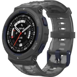 Amazfit Actieve smartwatch met AI-fitnesstrainer, dual-band GPS, routenavigatie, bluetooth-oproep, muziekgeheugen, 14 dagen batterij, 1,75 inch AMOLED-display en compatibel, zwart., Actief