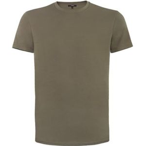 Womo Sous-vêtements Casual T-shirt MC Col ou Vert Olive, vert, S-XXL