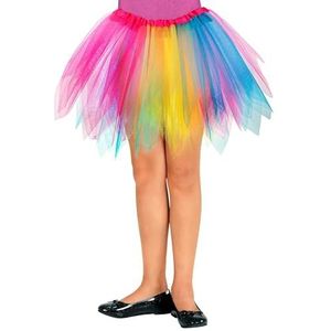 Widmann - Kleurrijke tutu lengte ca. 30 cm, rok, danseres, carnaval, themafeest, Meerkleurig