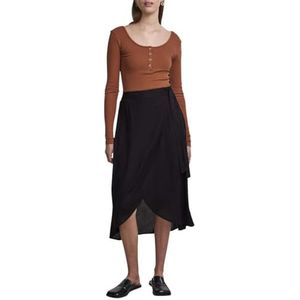 PIECES Pctala Wrap Noos Bc rok voor dames, zwart.