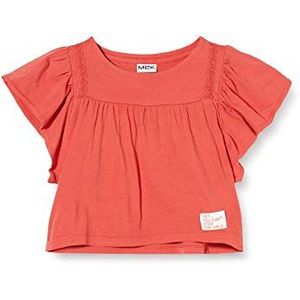 MEK T-shirt M/C T.c. mouwloze trui voor meisjes, rood (roze corallo 03 702), 116, rood (rosso corallo 03 702)