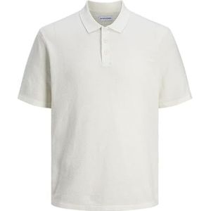 JACK & JONES Jjegeorge Knit Polo Ss Sn Poloshirt voor heren, Cloud Danser, XL
