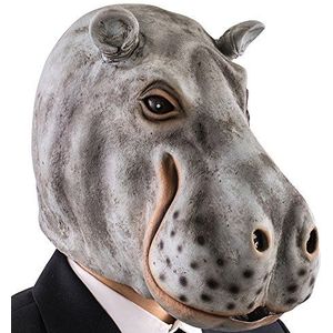 CARNIVAL - Ippopotame masker, grijs, één maat, 1489