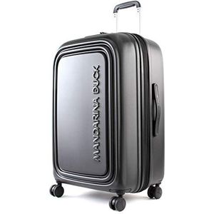 Mandarina Duck Logo-duck suitcases and trolleys, eenheidsmaat, Zwart, 45x69x32/35(LxHxW), Koffer en trolley