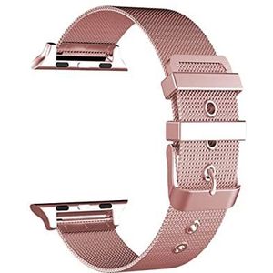 Cool bandje voor Apple Watch Series 1/2/3/4/5/6/7/SE (42/44 mm) metaal roségoud