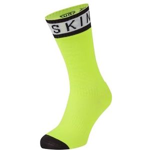 Seal Skinz Waterdicht warm weer halflange sokken met hydrostop uniseks sokken voor volwassenen, neongeel/zwart/wit