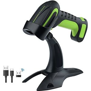 Tera Pro barcode-lezer, draadloos, 2,4 GHz, 1D, 2D, handdouche, QR-code, Bluetooth, USB-C voor smartphone, display, scanner, industrieel, valbestendigheid met houder, 8100