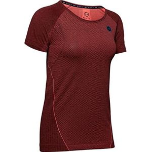 Under Armour Rush Seamless T-shirt voor dames, Rood