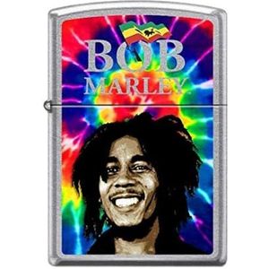 Zippo Bob Marley aansteker messing Street Chrome Color Image One Size
