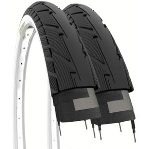 2 Banden 26 X 1.75 (47-559) Blanco Banden Road ONDERDELEN VOLWASSENEN SLICK CITY BIKE HYBRIDE