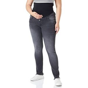 Supermom Austin Over The Belly Skinny Black Dames Jeans Washed Black P414, 32, zwart gewassen - P414