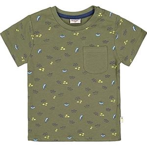 SALT AND PEPPER Baby Jongens T-shirt Maritime Allover Print in Oc, Olive, 68, Olijf