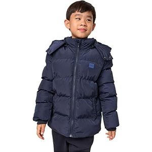 Urban Classics Jongens jack met capuchon voor meisjes, Navy Blauw