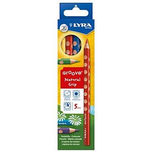 LYRA Groove kartonnen etui met 5 kleurpotloden