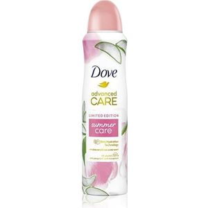 Dove Advanced Care Summer Care Limited Edition Aloë Vera en rozenwater deodorant met vochtinbrengende technologie, 150 ml