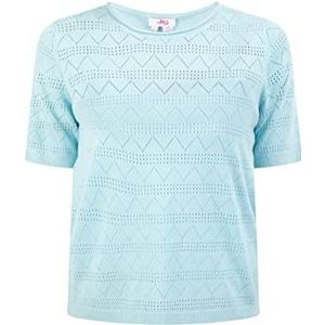myMo Pull tricoté pour femme, bleu clair, L