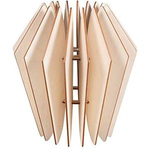 Rayher Kopenhagen, Scandinavisch design, natuurlijk hout, FSC Mix Credit, 22 x 22 x 23,5 cm, 20 stuks, doos 1, lampenkap voor staande lamp of ophanging, 62900505
