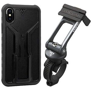 Topeak Ridecase iPhone X/XS hoes met fietsstandaard Ridecase zwart/grijs