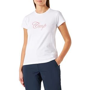 CMP T-shirt Strecth Jersey, wit, 40 dames, wit, 44, Wit.