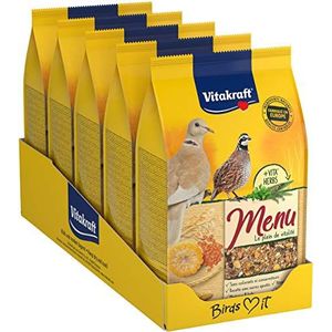 Vitakraft Menu – complete voeding voor tortelduiven – 5 vershoudzakken van 900 g