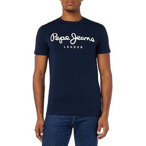 Pepe Jeans Original Stretch N T-shirt voor heren, Marine.