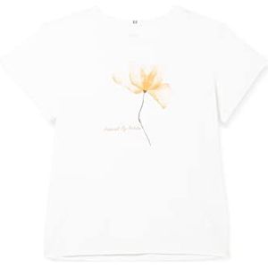 Camel Active Womenswear t-shirt dames, witte bloem