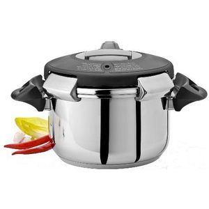 Artame ART38310 - snelkookpan, UFO-drukkookapparaat voor alle warmtebronnen, inclusief inductie, roestvrij staal, Ø 24 cm, 10 l