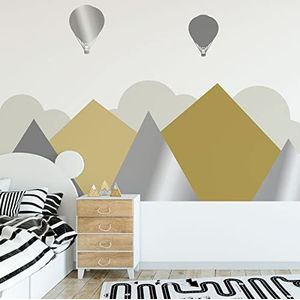 Ambiance Muurstickers voor kinderen, decoratie voor babykamer, enorme muursticker SVENDBORG, 90 x 120 cm