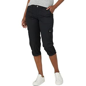 Lee Flex-to-Go-Pantalon Capri pour homme, coupe décontractée pour femme, Noir, 42