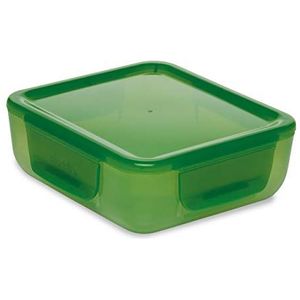 Aladdin Easy-Keep Lunchbox 0,7 liter groen - lekvrij klapdeksel - scharnier om op te steken - BPA-vrij - magnetron- en vaatwasmachinebestendig