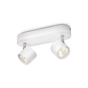 Philips Lighting - 562423116 Star LED-spot 2 lampen aluminium wit