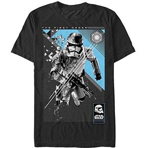 Star Wars Unisex Poly Trooper Organic T-shirt met korte mouwen, zwart, M, SCHWARZ