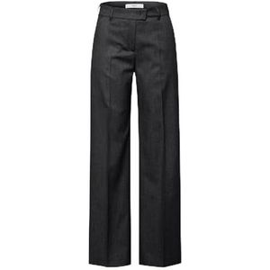 BRAX Maine Style Maine damesbroek – wollen broek met een casual silhouet, zwart.
