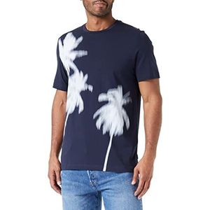 s.Oliver T-shirt met korte mouwen voor heren, Blauw-(545)