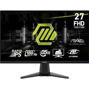 MSI Mag 275F platte gaming-monitor, Full HD (1920 x 1080), snel IPS-paneel 1920 x 1080, 180 Hz, 0,5 ms reactietijd, zwart