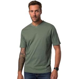 JP 1880 JP 1880 T-shirt, basic, V-hals, tot 8XL T-shirt voor heren, Turkoois