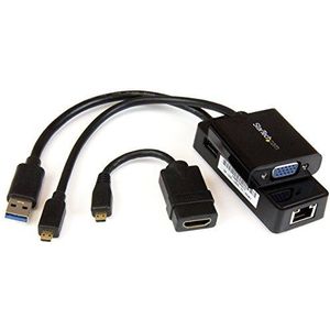 StarTech.com Lenovo Yoga 3 Pro Adapter Kit Micro HDMI naar VGA Micro HDMI naar HDMI USB 3.0 op GbE (LENYMCHDVUGK)