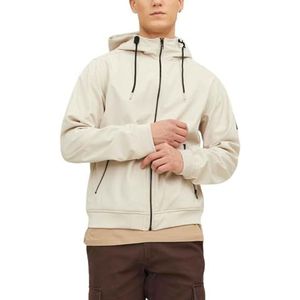 Jack & Jones Jjebasic Hood Noos softshelljas voor heren, Moonbeam