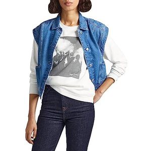 Pepe Jeans Beatrix Top met lange mouwen voor dames, wit (hoes)