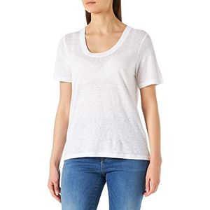 Part Two Piepw Ts T-shirt voor dames, relaxed fit, Briljant wit
