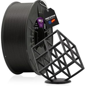 WINKLE PETG Carbon Fiber Filament | Filament voor 3D-printer | PETG Filament 1,75 mm 1 kg | 3D Carbon Filament | PETG Carbon Black | PETG CF | Maatnauwkeurigheid | 1 kg spoel